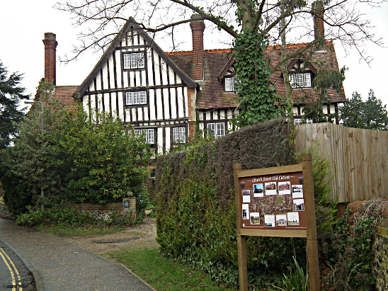 The new sign in place near the Manor House