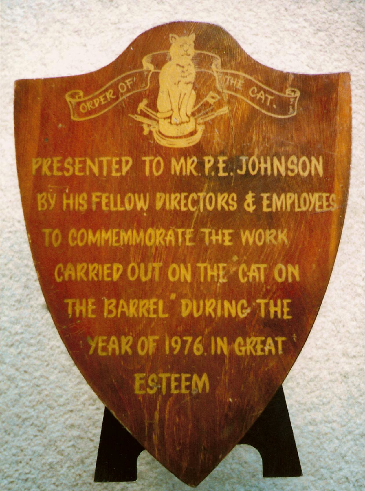 Johnson shield 1976